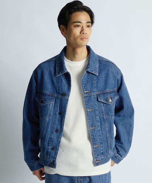 LANVIN en Bleu(ランバンオンブルー)の「セットアップ対応 デニムトラッカージャケット(デニムジャケット・メンズ・インディゴブルー・46/48/50/52)」の3枚目の写真