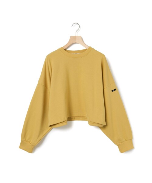 MidiUmi(ミディウミ)の「MidiUmi ショートスウェットプルオーバー(Tシャツ/カットソー・レディース・ブラウン/グレー/イエロー/ネイビー・FREE)」の1枚目の写真