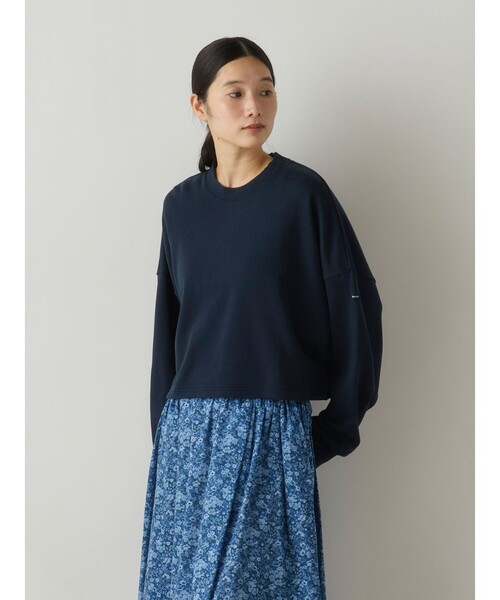 MidiUmi(ミディウミ)の「MidiUmi ショートスウェットプルオーバー(Tシャツ/カットソー・レディース・ブラウン/グレー/イエロー/ネイビー・FREE)」の10枚目の写真
