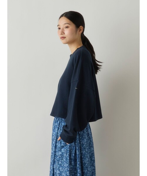 MidiUmi(ミディウミ)の「MidiUmi ショートスウェットプルオーバー(Tシャツ/カットソー・レディース・ブラウン/グレー/イエロー/ネイビー・FREE)」の11枚目の写真
