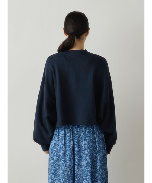 MidiUmi(ミディウミ)の「MidiUmi ショートスウェットプルオーバー(Tシャツ/カットソー・レディース・ブラウン/グレー/イエロー/ネイビー・FREE)」の12枚目の写真