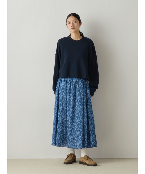 MidiUmi(ミディウミ)の「MidiUmi ショートスウェットプルオーバー(Tシャツ/カットソー・レディース・ブラウン/グレー/イエロー/ネイビー・FREE)」の14枚目の写真