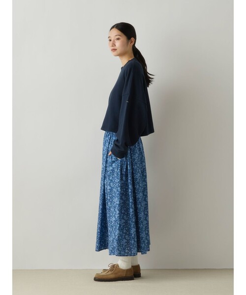 MidiUmi(ミディウミ)の「MidiUmi ショートスウェットプルオーバー(Tシャツ/カットソー・レディース・ブラウン/グレー/イエロー/ネイビー・FREE)」の15枚目の写真