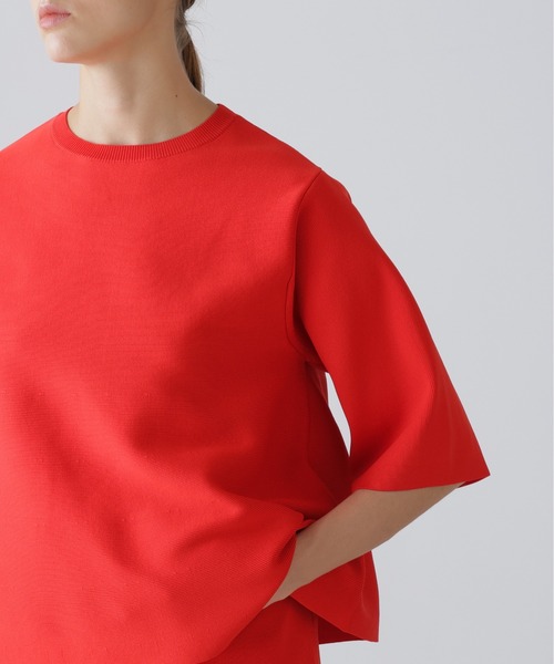 ADORE(アドーア)の「◆エアーストレッチトップス(ニット/セーター・レディース・ホワイト/ブラック/レッド・38)」の4枚目の写真