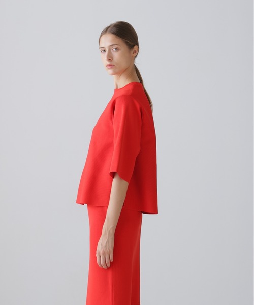 ADORE(アドーア)の「◆エアーストレッチトップス(ニット/セーター・レディース・ホワイト/ブラック/レッド・38)」の8枚目の写真