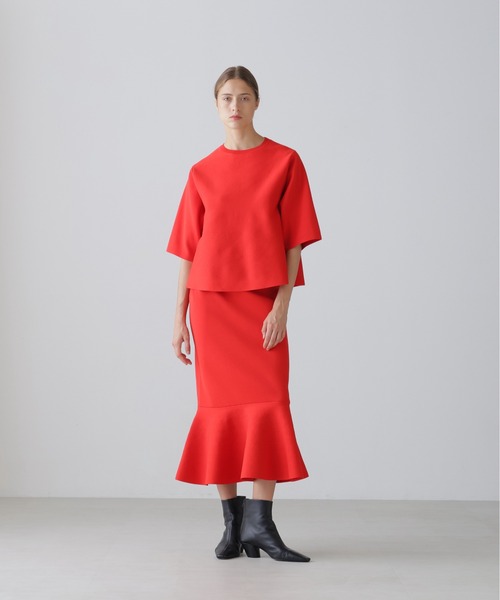 ADORE(アドーア)の「◆エアーストレッチトップス(ニット/セーター・レディース・ホワイト/ブラック/レッド・38)」の9枚目の写真