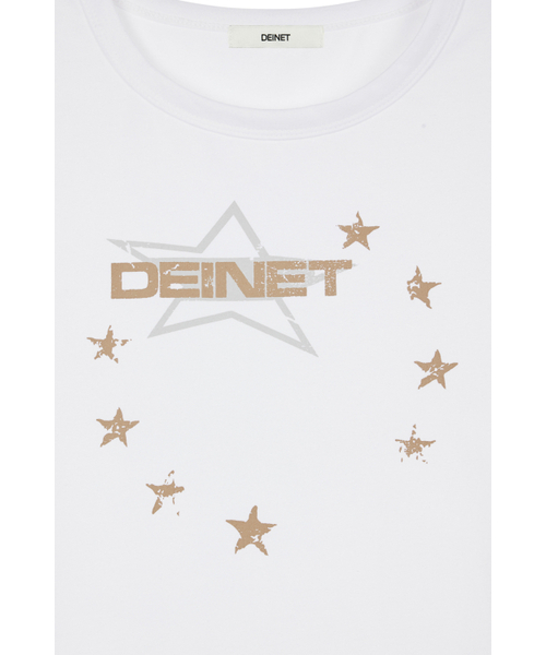 DEINET(ダイニット)の「DEINET STAR GRAPHICS T-SHIRTS IN WHITE(Tシャツ/カットソー・レディース・その他・FREE)」の4枚目の写真
