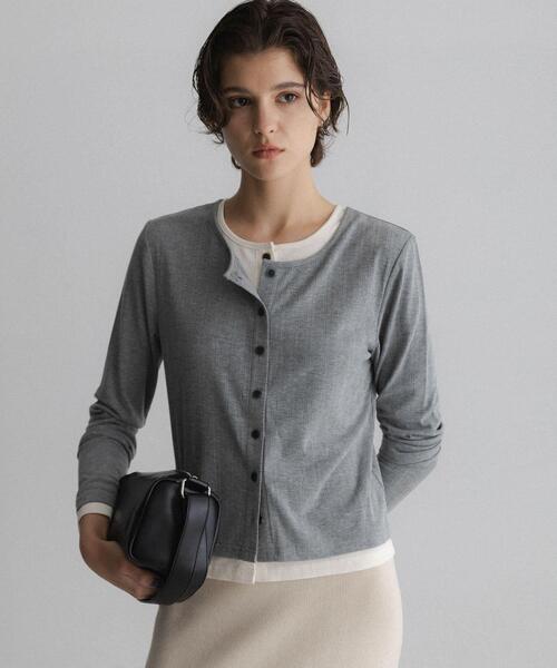 URBAN RESEARCH Sonny Label(アーバンリサーチサニーレーベル)の「汗ジミ防止レイヤードライクカットプルオーバー(Tシャツ/カットソー・レディース・ブラウン/ネイビー/グレー・FREE)」の5枚目の写真