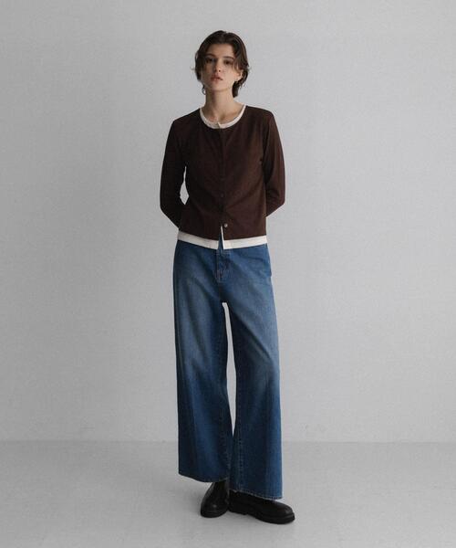 URBAN RESEARCH Sonny Label(アーバンリサーチサニーレーベル)の「汗ジミ防止レイヤードライクカットプルオーバー(Tシャツ/カットソー・レディース・ブラウン/ネイビー/グレー・FREE)」の16枚目の写真