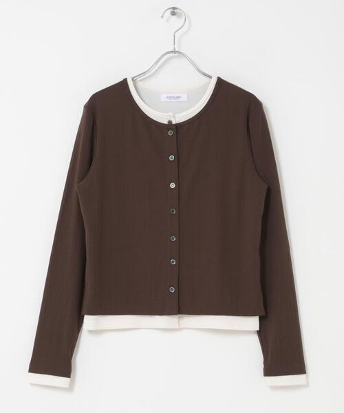 URBAN RESEARCH Sonny Label(アーバンリサーチサニーレーベル)の「汗ジミ防止レイヤードライクカットプルオーバー(Tシャツ/カットソー・レディース・ブラウン/ネイビー/グレー・FREE)」の17枚目の写真