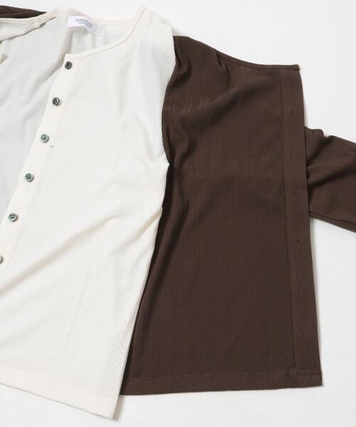 URBAN RESEARCH Sonny Label(アーバンリサーチサニーレーベル)の「汗ジミ防止レイヤードライクカットプルオーバー(Tシャツ/カットソー・レディース・ブラウン/ネイビー/グレー・FREE)」の20枚目の写真