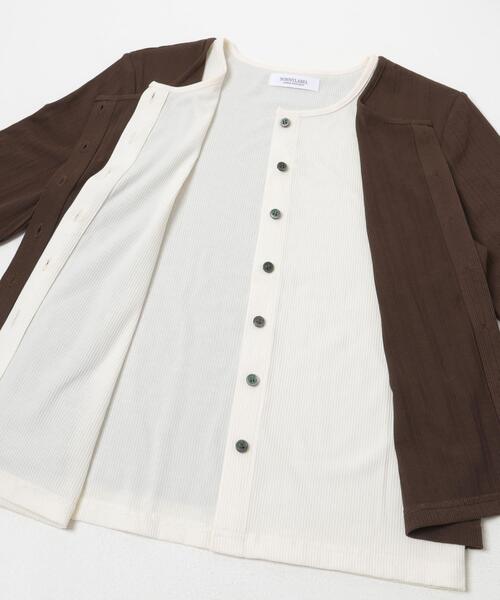URBAN RESEARCH Sonny Label(アーバンリサーチサニーレーベル)の「汗ジミ防止レイヤードライクカットプルオーバー(Tシャツ/カットソー・レディース・ブラウン/ネイビー/グレー・FREE)」の21枚目の写真