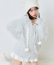 Premium order】マシュマロフェイクファーパーカー（ニット/セーター