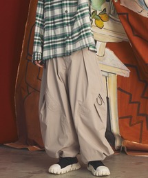 《UNISEX》Double-Layer One-Tuck Three-dimensional Cut Prime-Wide Pants/2レイヤーワンタック3Dカットプライムワイドパンツ【MAISON SPECIAL/メゾンスペシャル】■セットアップ対応■