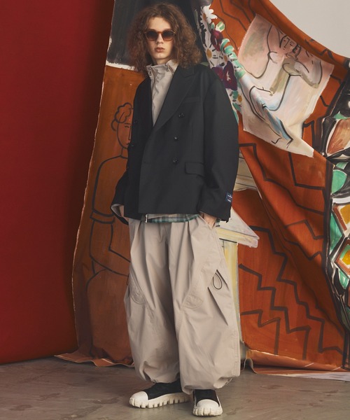 MAISON SPECIAL(メゾンスペシャル)の「《UNISEX》Double-Layer One-Tuck Three-dimensional Cut Prime-Wide Pants/2レイヤーワンタック3Dカットプライムワイドパンツ【MAISON SPECIAL/メゾンスペシャル】■セットアップ対応■(その他パンツ・メンズ・グレイッシュベージュ/ブラック・0/1/2)」の10枚目の写真