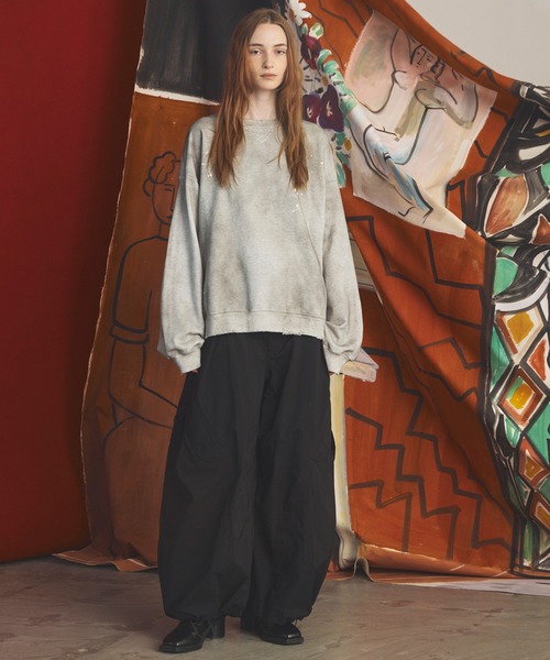MAISON SPECIAL(メゾンスペシャル)の「《UNISEX》Double-Layer One-Tuck Three-dimensional Cut Prime-Wide Pants/2レイヤーワンタック3Dカットプライムワイドパンツ【MAISON SPECIAL/メゾンスペシャル】■セットアップ対応■(その他パンツ・メンズ・グレイッシュベージュ/ブラック・0/1/2)」の6枚目の写真