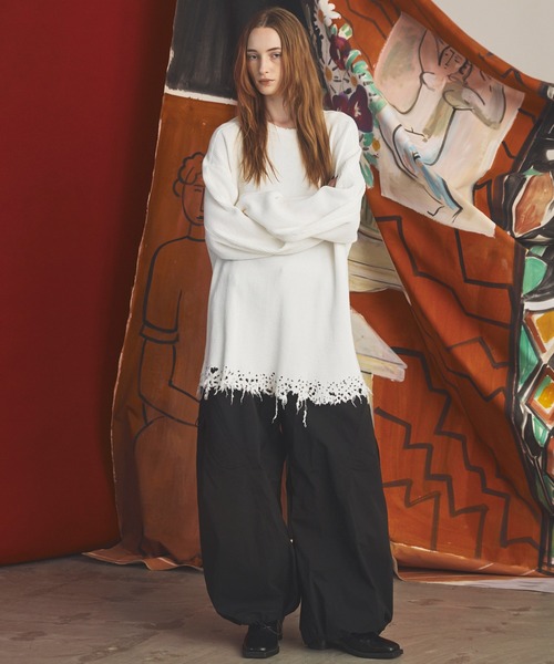 MAISON SPECIAL(メゾンスペシャル)の「《UNISEX》Double-Layer One-Tuck Three-dimensional Cut Prime-Wide Pants/2レイヤーワンタック3Dカットプライムワイドパンツ【MAISON SPECIAL/メゾンスペシャル】■セットアップ対応■(その他パンツ・メンズ・グレイッシュベージュ/ブラック・0/1/2)」の3枚目の写真