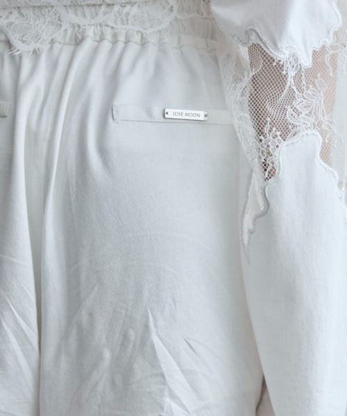 JOSE MOON(ジョゼムーン)の「LACE DOCKING SHORT PANTS/レースドッキングショートパンツ(その他パンツ・レディース・ブラック/グレー/ホワイト・FREE)」の10枚目の写真