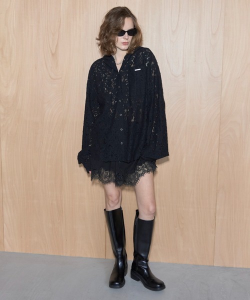 JOSE MOON(ジョゼムーン)の「LACE DOCKING SHORT PANTS/レースドッキングショートパンツ(その他パンツ・レディース・ブラック/グレー/ホワイト・FREE)」の7枚目の写真