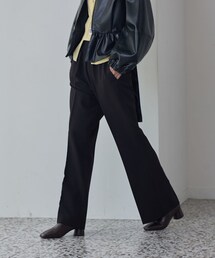 GALLEST | Comfy Set Up|イージーストレートフレアパンツ【セットアップ対応/通勤/カセット服】(その他パンツ)