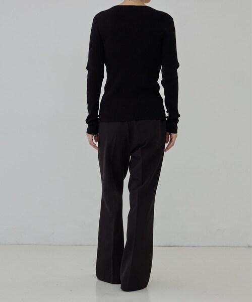 GALLEST(ギャレスト)の「Comfy Slacks|イージーストレートフレアパンツ【セットアップ対応/通勤/カセット服】(その他パンツ・レディース・ブラック/ベージュ/ダークグレー・34/36/40/38)」の17枚目の写真