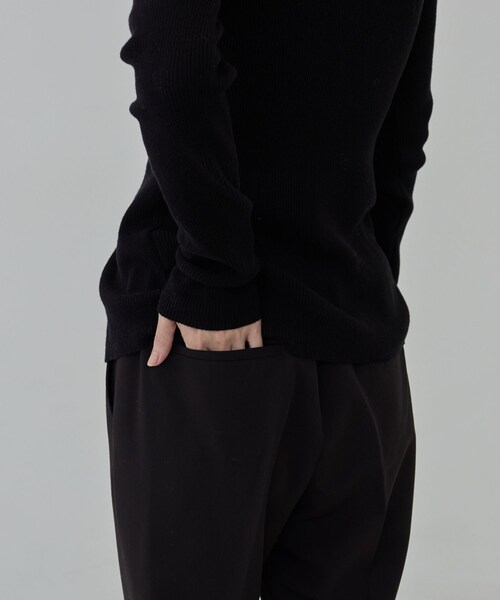 GALLEST(ギャレスト)の「Comfy Slacks|イージーストレートフレアパンツ【セットアップ対応/通勤/カセット服】(その他パンツ・レディース・ブラック/ベージュ/ダークグレー・34/36/40/38)」の19枚目の写真