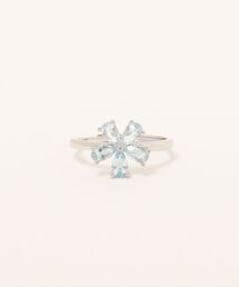 【Cle・stone(クレストーン)】925シルバー 5ペタル 天然石フラワーリング cle-ring-26-46【RBT】