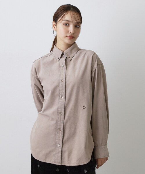 DRESSTERIOR(ドレステリア)の「【軽やかな着心地】コーデュロイ オーバーサイズシャツ(シャツ/ブラウス・レディース・ベージュ/ベビーピンク・36/38)」の16枚目の写真