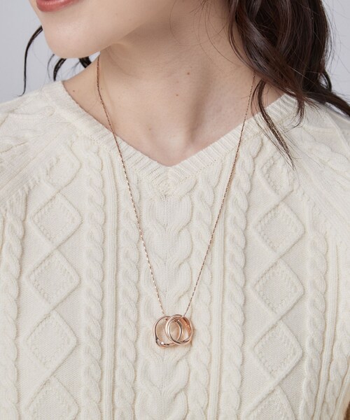 SHOO・LA・RUE(シューラルー)の「【2WAY】エポリングネックレス(ネックレス・レディース・ピンクゴールド/シルバー/ゴールド・00)」の9枚目の写真
