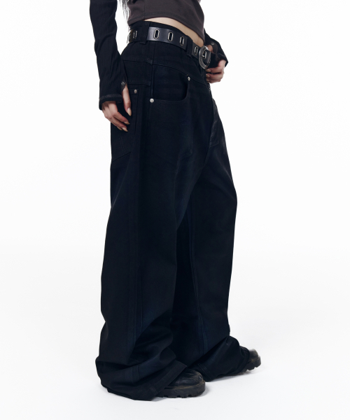 AAKAM(アーカム)の「Glazed Wax Denim Pants (Black)(デニムパンツ・レディース・その他・1/2/0)」の7枚目の写真