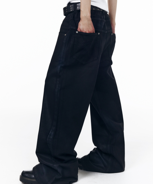 AAKAM(アーカム)の「Glazed Wax Denim Pants (Black)(デニムパンツ・レディース・その他・1/2/0)」の14枚目の写真