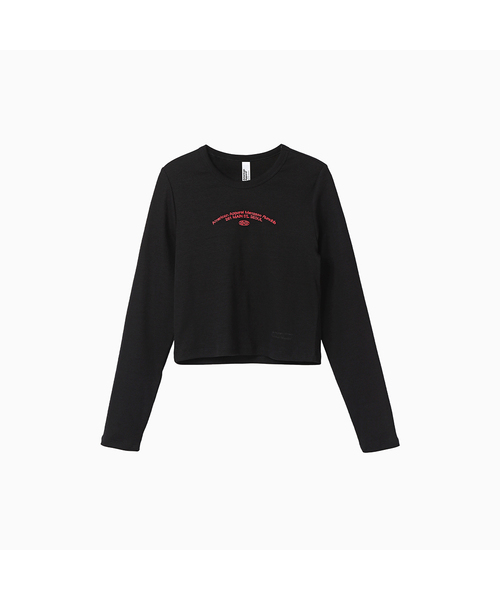 MENASOO(ミナス)の「MNS x American apparel 261 Crop Long-Sleeves_Black(Tシャツ/カットソー・レディース・ブラック・SMALL/MEDIUM)」の1枚目の写真