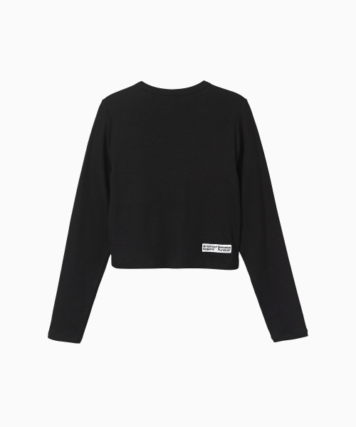 MENASOO(ミナス)の「MNS x American apparel 261 Crop Long-Sleeves_Black(Tシャツ/カットソー・レディース・ブラック・SMALL/MEDIUM)」の12枚目の写真