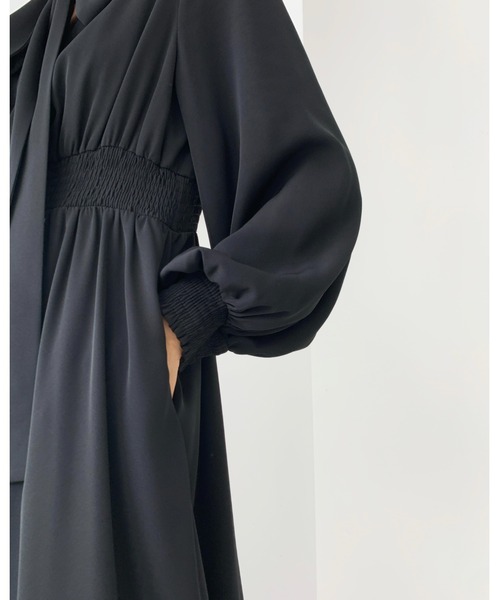 BIRTHDAY BASH(バースデイバッシュ)の「2WAY RIBBON TIERED DRESS(2WAYリボンティアードワンピース)(ワンピース・レディース・ブラック・FREE)」の13枚目の写真