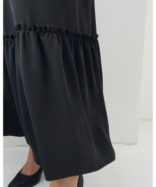 BIRTHDAY BASH(バースデイバッシュ)の「2WAY RIBBON TIERED DRESS(2WAYリボンティアードワンピース)(ワンピース・レディース・ブラック・FREE)」の19枚目の写真