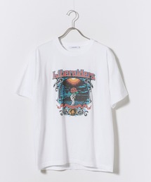 Liberaiders(リベレイダース)の「Liberaiders/リベレイダース DEAD ROSE TEE プリントTシャツ クルーネック コットン ストリート メンズ 2026年秋冬(Tシャツ/カットソー)」