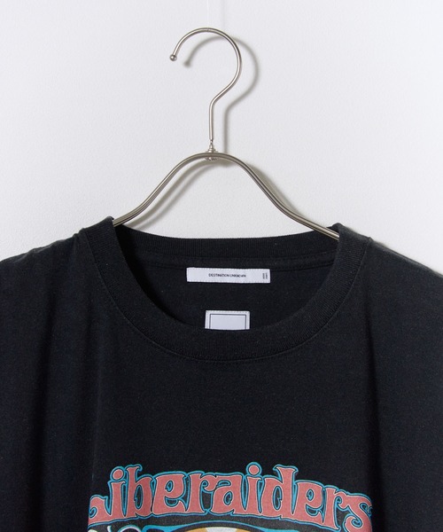 Liberaiders（リベレイダース）の「Liberaiders/リベレイダース DEAD ROSE TEE 6.2oz プリントTシャツ クルーネック 天竺コットン ストリート メンズ 2026年秋冬（Tシャツ/カットソー・メンズ・ホワイト/ブラック・M/L/XL）」の3枚目の写真
