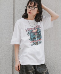 Liberaiders（リベレイダース）の「Liberaiders/リベレイダース DEAD ROSE TEE プリントTシャツ クルーネック コットン ストリート メンズ 2026年秋冬（Tシャツ/カットソー）」