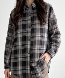 抜け感をプラス♪ロングシーズン活躍するシアーチェックシャツ