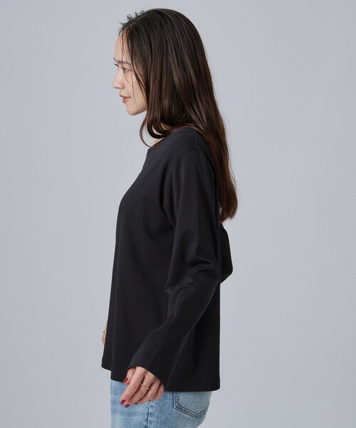 SHOO・LA・RUE(シューラルー)の「【UV/S-LL/洗濯機可】大人上品 ロゴプリントロンT(Tシャツ/カットソー・レディース・ダークブラウン系/ライトグレー系1/ブラック系1/ホワイト系1・04/03/02/01)」の10枚目の写真