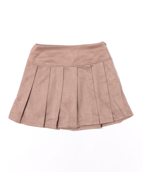 CECIL McBEE（セシルマクビー）の「【CECIL McBEE】インパンツ付きスエードポンチプリーツミニスカート（スカート・レディース・ブラック/モカ・61/64）」の2枚目の写真