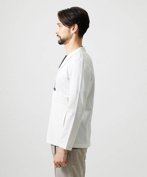 MICHEL KLEIN HOMME   （ミッシェルクランオム）の「《日本製》ブロックショールカラーカーディガン（カーディガン/ボレロ・メンズ・パープル/ネイビー/アイボリー・MEDIUM/LARGE/X-LARGE）」の20枚目の写真
