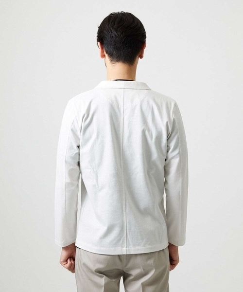 MICHEL KLEIN HOMME   （ミッシェルクランオム）の「《日本製》ブロックショールカラーカーディガン（カーディガン/ボレロ・メンズ・パープル/ネイビー/アイボリー・MEDIUM/LARGE/X-LARGE）」の19枚目の写真