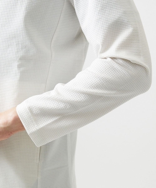 MICHEL KLEIN HOMME   （ミッシェルクランオム）の「《日本製》ブロックショールカラーカーディガン（カーディガン/ボレロ・メンズ・パープル/ネイビー/アイボリー・MEDIUM/LARGE/X-LARGE）」の17枚目の写真