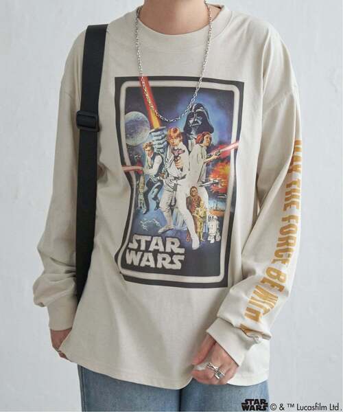 VENCEEXCHANGE(ヴァンスエクスチェンジ)の「スター・ウォーズ デザイン袖プリントロンT(Tシャツ/カットソー・メンズ・アイボリー/ダークグレー/ブラック/オフホワイト・LL/L/M)」の6枚目の写真