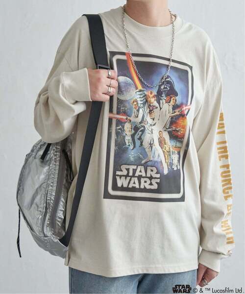 VENCEEXCHANGE(ヴァンスエクスチェンジ)の「スター・ウォーズ デザイン袖プリントロンT(Tシャツ/カットソー・メンズ・アイボリー/ダークグレー/ブラック/オフホワイト・LL/L/M)」の7枚目の写真