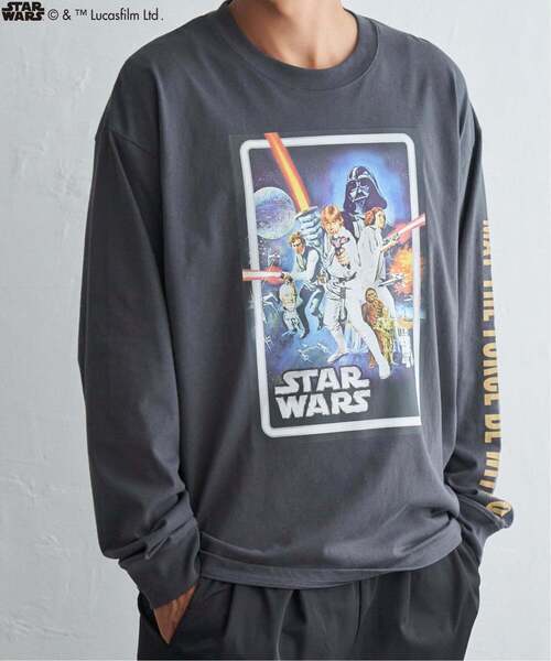 VENCEEXCHANGE(ヴァンスエクスチェンジ)の「スター・ウォーズ デザイン袖プリントロンT(Tシャツ/カットソー・メンズ・アイボリー/ダークグレー/ブラック/オフホワイト・LL/L/M)」の21枚目の写真