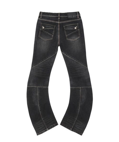 41PRAY(サイルプレイ)の「マルチパネルデニムパンツ / ブラック(デニムパンツ・レディース・その他・MEDIUM/LARGE/SMALL)」の8枚目の写真