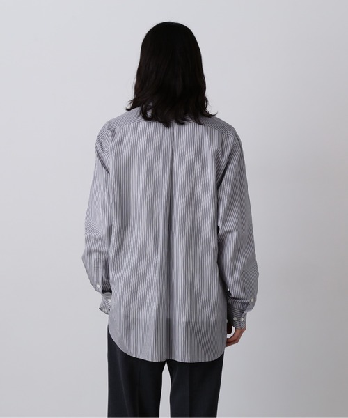 YLEVE(イレーヴ)の「YLEVE / ACETATE CUPRA STRIPE SHIRT(シャツ/ブラウス・メンズ・ブラック系その他・3/4)」の4枚目の写真