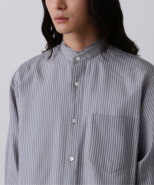 YLEVE(イレーヴ)の「YLEVE / ACETATE CUPRA STRIPE SHIRT(シャツ/ブラウス・メンズ・ブラック系その他・3/4)」の5枚目の写真